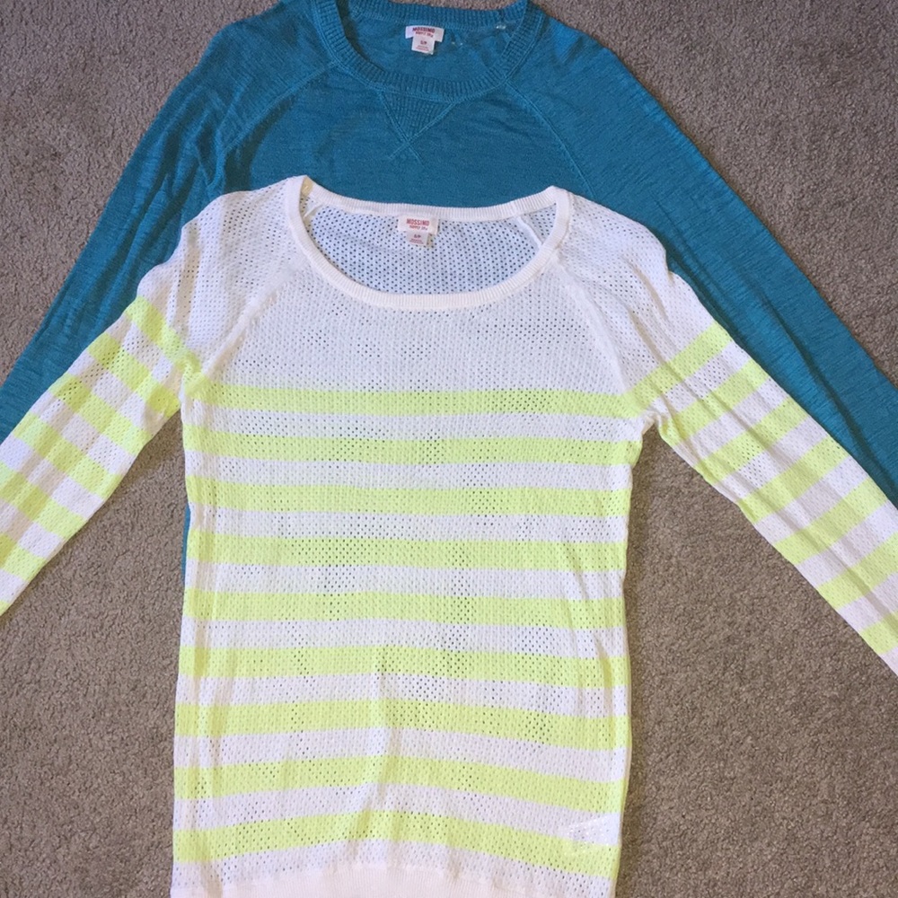 Two Massimo long sleeve T-shirts, size S